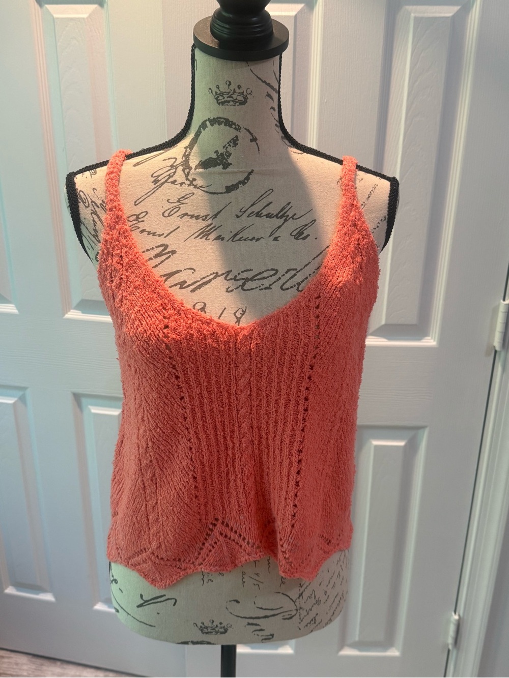 Anthropologie Coral Knit V-Neck Camisole